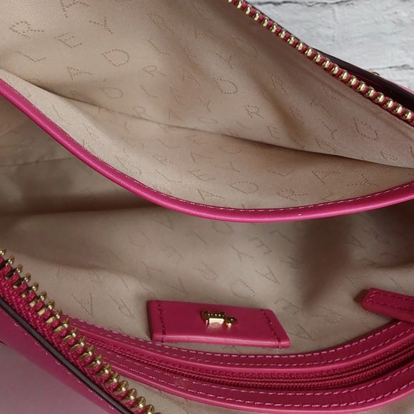 'RADLEY LONDON' 'SCOTTIE' LEATHER TOP ZIP CROSSBODY BAG CONCEAL KEY FOB - Picture 7 of 16